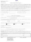 Form Tpg-196 - Individual Password Reset Request