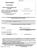 Form Mlpa-1 - Application For Reservation Of Name - Maine Secretary Of State