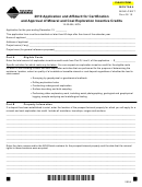 Fillable Montana Form Mine-Cert - Application And Affidavit For Certification And Approval Of Mineral And Coal Exploration Incentive Credits - 2010 Printable pdf