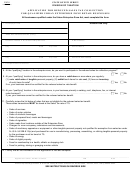 Form Uz-1 - Application For Reduced Sales Tax Collections - 2010