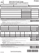 Form It-253 - Alternative Fuels Credit Carryover And Credit Recapture