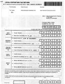 Local Exposition Tax Return Form - Wisconsin Department Of Revenue