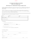 Real Property Tax Administration Change Of Address Form