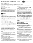 Instructions For Form 5405 (Rev. July 2010) Printable pdf