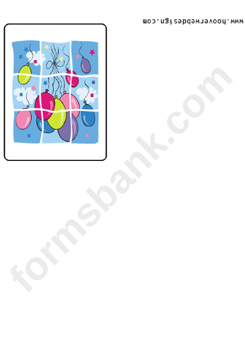 Balloons - Greeting Card Template