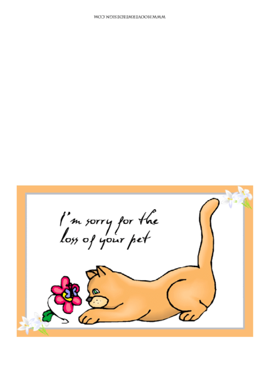 Excuse For Loss Of Pet Personal Apology Template Printable pdf