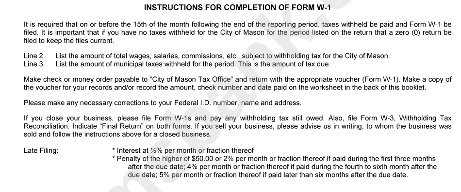 Withholding Tax Worksheet
