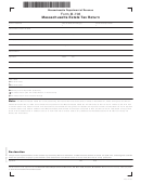 Form M-706 - Massachusetts Estate Tax Return - 2016 Printable pdf