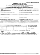 Form 1512-0525 - Application For An Amended Federal Firearms License Under 18 U.s.c. Chapter 44, Firearms