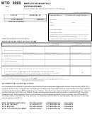 Form Wtd - Employer Monthly Withholding - City Of Pittsburgh - 2005