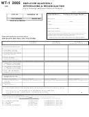 Form Wt-1 - Employer Quarterly Withholding & Reconciliation - 2005