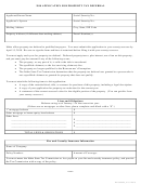 Form Efo00023 - Application For Property Tax Deferral - 2010