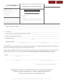 Form Lp 810/906.5 - Illinois Uniform Limited Partnership Act - Application For Reinstatement