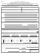 Form 599 - Request For Copy Of Income Tax Return - 2008