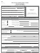 Form 309-b - Application For Reclaimers License - 2009