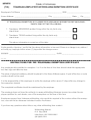 Form Ar4ec (tx) - Texarkana Employee's Withholding Exemption Certificate - Arkansas
