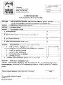 Sales Tax Return Form - State Of Alaska Printable pdf
