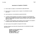Form Ta-14 - Instructions For Completion Of Exception - Secretary To The Tax Appeals Tribunal
