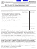 Form Ia 6478 - Iowa Ethanol Blended Gasoline Income Tax Credit - 2008