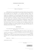 Form B-d - Corporate Resolution - 2010