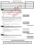 Form Pfp-10 - Wisconsin Police And Fire Protection Fee Worksheet