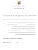 Form Cc-8 - Candidate Committee Notice Of Intent To Hold A Fundraiser - Campaign Spending Commission