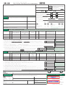 Form Ir-22 - City Income Tax Return For Individuals - 2010