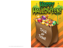 Halloween Card Template Printable pdf