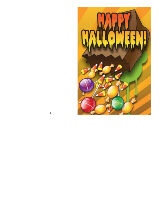 Halloween Card Template printable pdf download