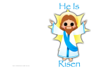 Jesus Easter Card Template