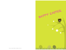 Bird In Tree Easter Card Template