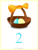 Easter Number 2 Template