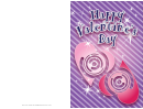 Sparkly Cutout Valentines Card Template