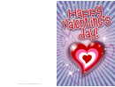 Nested Hearts Valentines Card Template