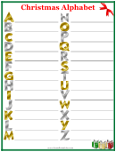 Christmas Alphabet Activity Sheet