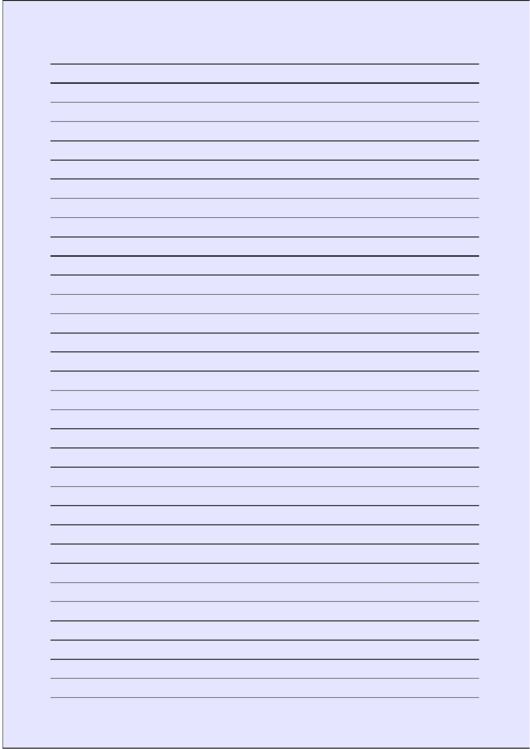 Colored Light-Blue Lined Paper With Medium Black Lines Printable pdf