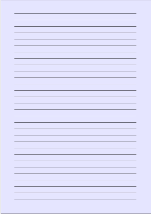 Colored Light-Blue Lined Paper With Wide Black Lines Printable pdf