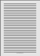 Colored Light-gray Lined Paper With Wide Black Lines