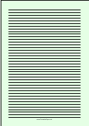 Colored Light-green Lined Paper With Wide Black Lines