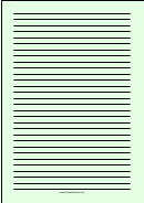 Colored Light-green Lined Paper With Wide Black Lines