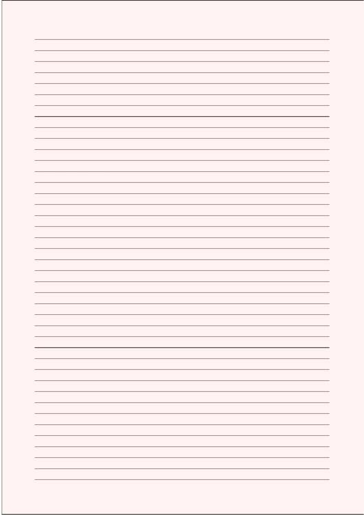 Colored Pale-Red Lined Paper With Narrow Black Lines Printable pdf