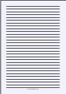 Colored Pale-blue Lined Paper With Wide Black Lines