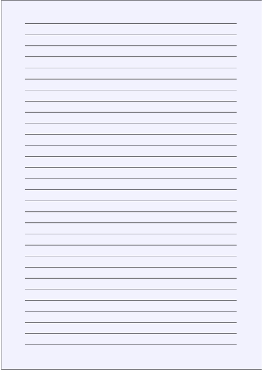 Colored Pale-Blue Lined Paper With Wide Black Lines Printable pdf