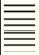 Colored Pale-yellow Lined Paper With Narrow Black Lines
