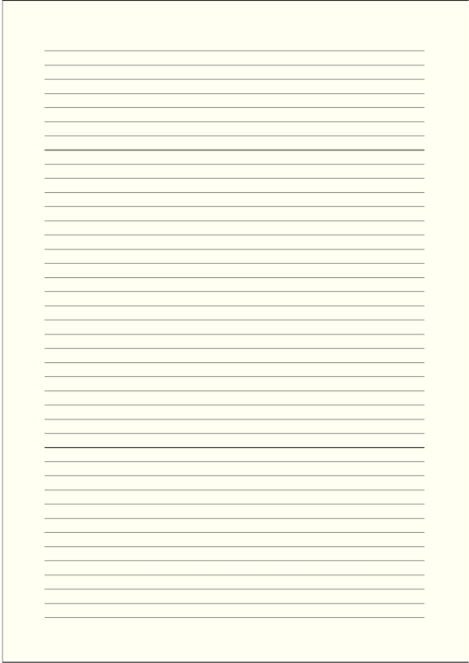 Colored Pale-Yellow Lined Paper With Narrow Black Lines Printable pdf