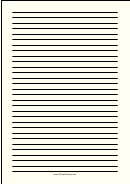 Colored Pale-yellow Lined Paper With Wide Black Lines