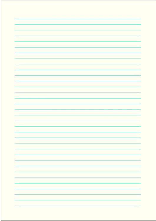 Blue-Lined Paper Printable pdf