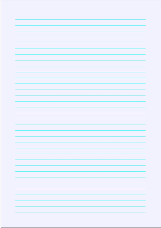 Blue-Lined Paper Printable pdf