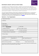 Revenue Grant Application Form
