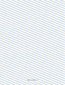 Slant Ruled Paper Medium Rule Left Handed Low Angle-blue Lined Paper Template